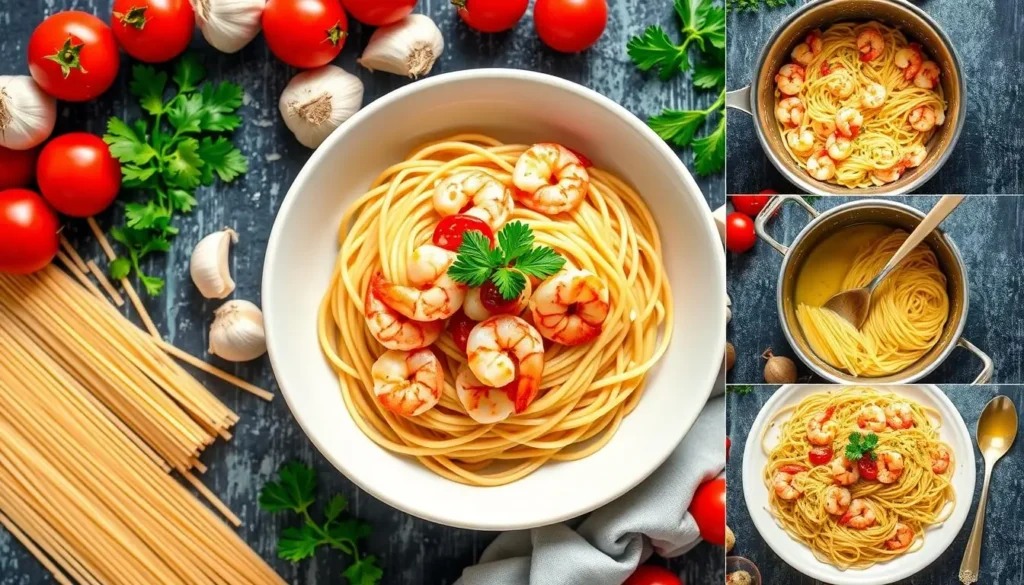 shrimp scampi spaghetti Garlic Shrimp Spaghetti