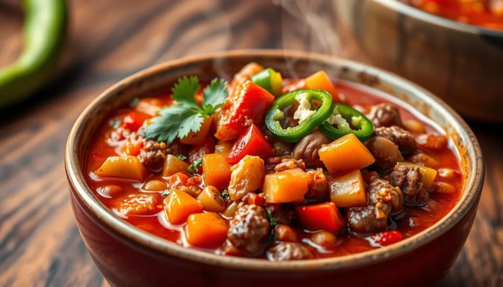 Spicy Beef Chili Vegetables Spicy Beef Chili Vegetables