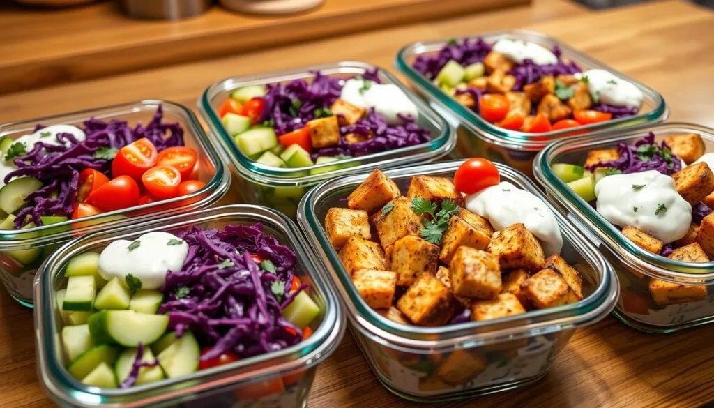 Vegetarian Meal Prep Gyro Bowls Vegetarian Meal Prep Gyro Bowls