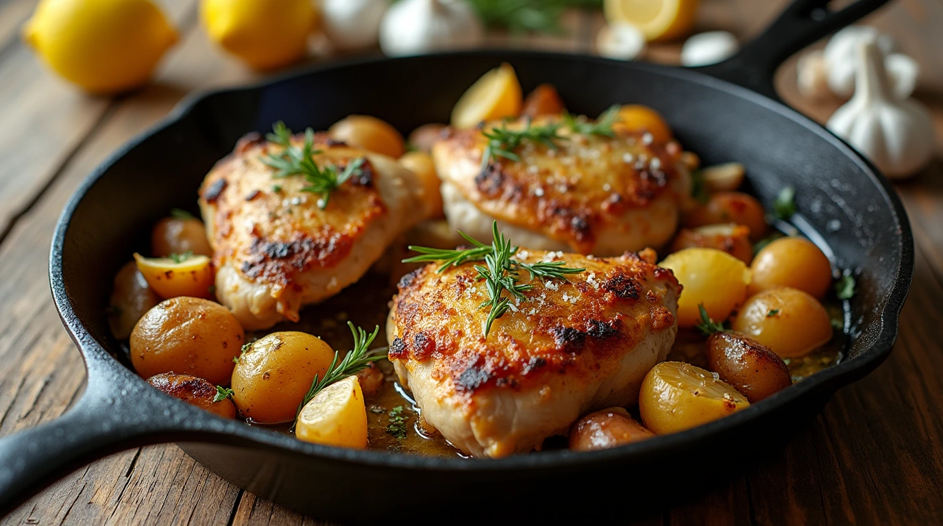 One-Pan-Chicken-and-Potatoes